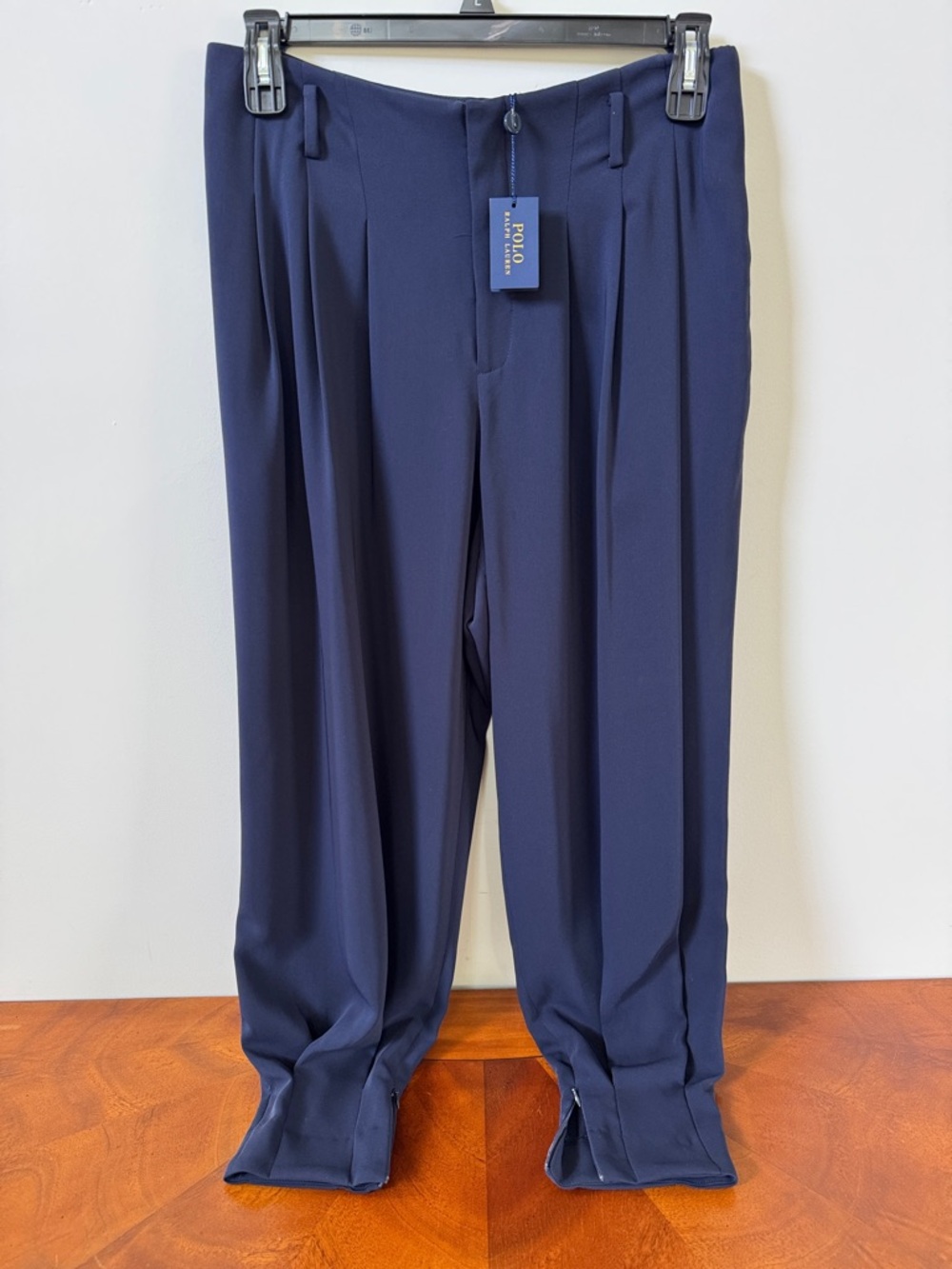 Polo by Ralph Lauren Navy Pleated Front Dress Trousers